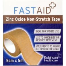 Fast Aid Zinc Oxide Non-Stretch Tape 5cm x 5m