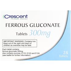 Ferrous Gluconate 300mg Tablets 28s