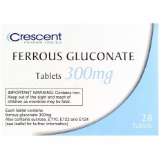Ferrous Gluconate 300mg Tablets 28s