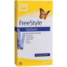 FreeStyle Optium Blood Glucose Test Strips 50s