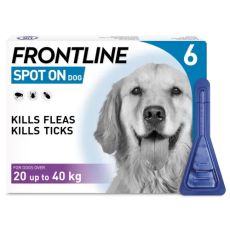 Frontline Spot On for Large Dogs 20-40kg - 6 Pipettes