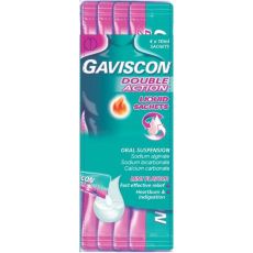 Gaviscon Double Action Liquid Sachets Oral Suspension (All Sizes)