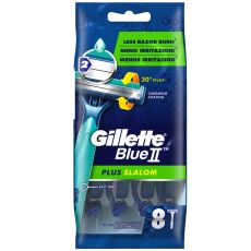 Gillette Blue II Plus Slalom Disposable Razors 8s