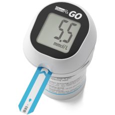 GlucoRx GO Integrated Blood Glucose Monitoring System with 50 Test Strips