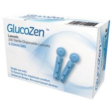GlucoZen Sterile Disposable Lancets 200s