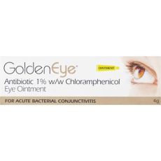 Golden Eye Antibiotic 1% w/w Chloramphenicol Eye Ointment 4g