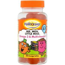 Haliborange Mr Men Little Miss Omega 3 & Multivitamins Orange Softies 30s