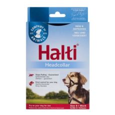 HALTI Black Headcollar for Dogs - Size 0