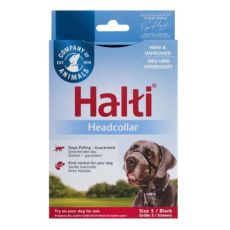 HALTI Black Headcollar for Dogs - Size 5