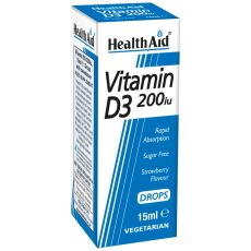 HealthAid Vitamin D3 200iu Drops 15ml