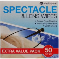Healthpoint Spectacle & Lens Wipes 50s