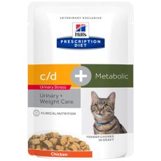 Hills Metabolic Plus Urinary Cat Food Pouches 48 x 85g  CURRENTLY OUT OF STOCK