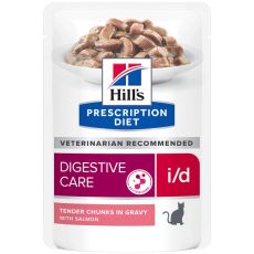 Hills Feline I/D Pouches 4x12x85g Wet Food (Salmon)  (CURRENTLY OUT OF STOCK)