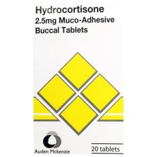 Hydrocortisone 2.5mg Muco-Adhesive Buccal Tablets 20s