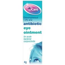 iCare Chloramphenicol 1.0% w/w Antibiotic Eye Ointment 4g