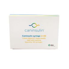 Caninsulin 0.5ml Syringes 29g U-40 30's