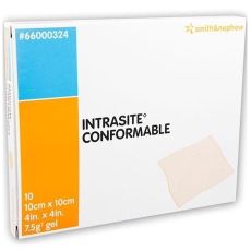 Intrasite Comformable Hydrogel Dressing 10cm x 10cm 10s