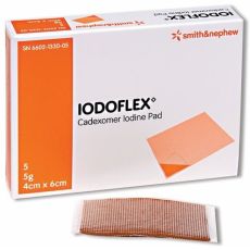 Iodoflex Cadexomer Iodine Pad 5g 4cm x 6cm 5s (66001301)