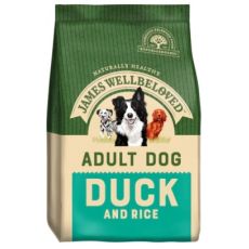 James Wellbeloved Dog Food (Duck & Rice Kibble) various sizes