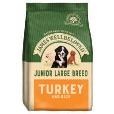 James Wellbeloved Junior Large Breed Dog Food (Turkey & Rice) 15kg