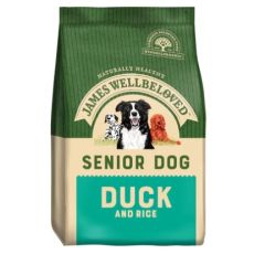 James Wellbeloved Senior Dog Food (Duck & Rice Kibble) various sizes