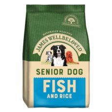 James Wellbeloved Senior Dog Food (Fish & Rice Kibble) various sizes
