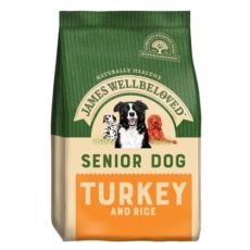 James Wellbeloved Senior Dog Food (Turkey & Rice Kibble) various sizes