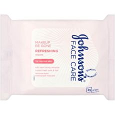 Johnson's Face Care Makeup Be Gone Refreshing Wipes 25s