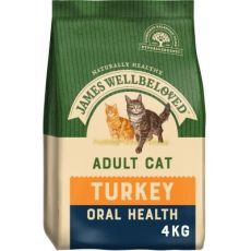 James Wellbeloved Oral Care Cat Food (Turkey & Rice) various sizes