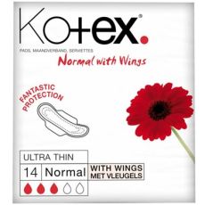 Kotex Ultra Thin Normal with Wings 14s