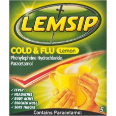 Lemsip Cold & Flu Lemon 5s