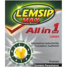 Lemsip Max All in One Lemon Sachets 4s