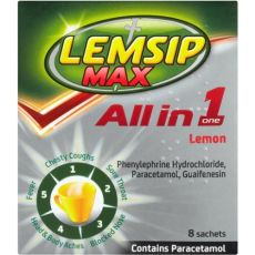 Lemsip Max All in One Lemon Sachets 8s