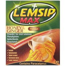 Lemsip Max Honey & Ginger Flavour Sachets 10s