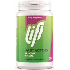 Lift Fast-Acting Glucose Chews - Juicy Raspberry 50s