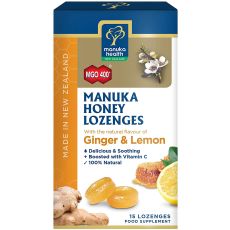 Manuka Honey Lozenges with Ginger and Lemon