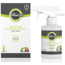Medi Derma-PRO Foam And Spray Incontinence Cleanser 250ml
