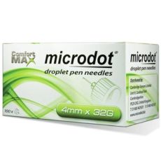 Microdot Droplet Pen Needles 4mm x 32G 100s