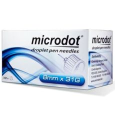 Microdot Droplet Pen Needles 8mm x31G 100s