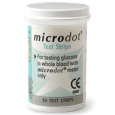 Microdot + Blood Glucose Test Strips 50s