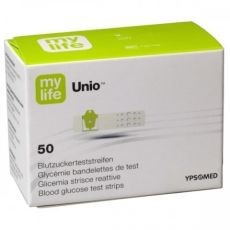 mylife Unio Blood Glucose Test Strips 50s