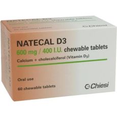 Natecal D3 600mg Chewable Tablets 60s