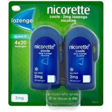 Nicorette Cools 2mg Icy Mint Lozenges 80s (4x20)