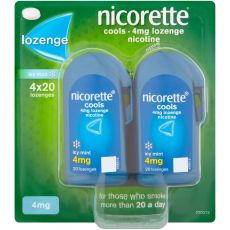 Nicorette Cools 4mg Icy Mint Lozenges 80s (4x20)
