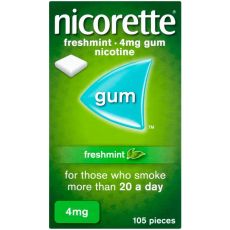 Nicorette Freshmint 4mg Sugar Free Nicotine Gum 105s