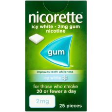 Nicorette Icy White 2mg Sugar Free Nicotine Gum 105s