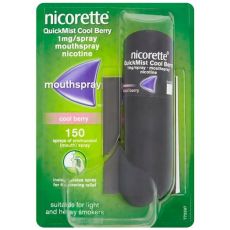 Nicorette QuickMist 1mg Cool Berry Mouthspray 150 Sprays