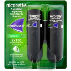 Nicorette QuickMist 1mg Freshmint Mouthspray 2x150 Sprays