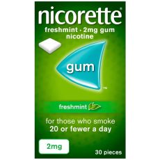 Nicorette Freshmint 2mg Sugar Free Nicotine Gum 30s
