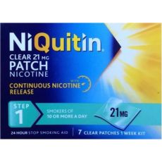 NiQuitin CQ Clear 21mg Patches (Step 1) - 7 Patches